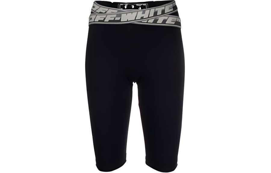 OFF-WHITE OFF-WHITE Athleisure logo-tape cycling shorts