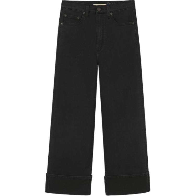 Levis Jeans Women's Black Moderate Straight Fit Pants