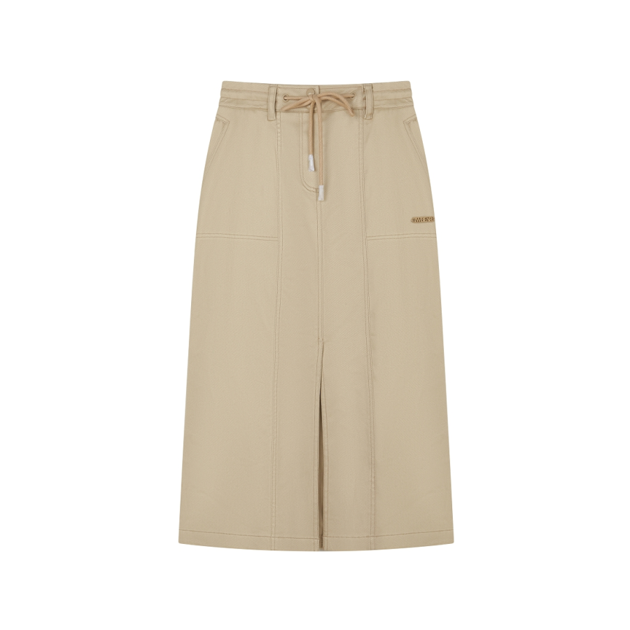 Teenie Weenie Casual Short Skirts Women's Khaki Moderate Short A Line Skirt