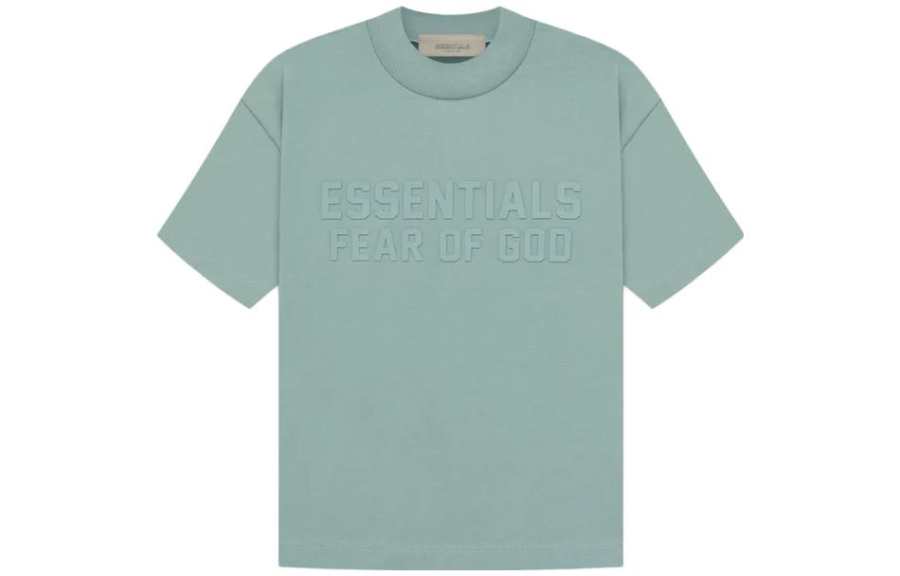 Fear Of God Essentials T Shirt Haze Blue Kids'