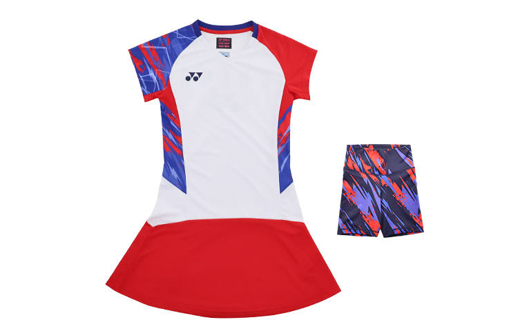 YONEX Two Piece Skirt Sets Women's V Neck Thin Short