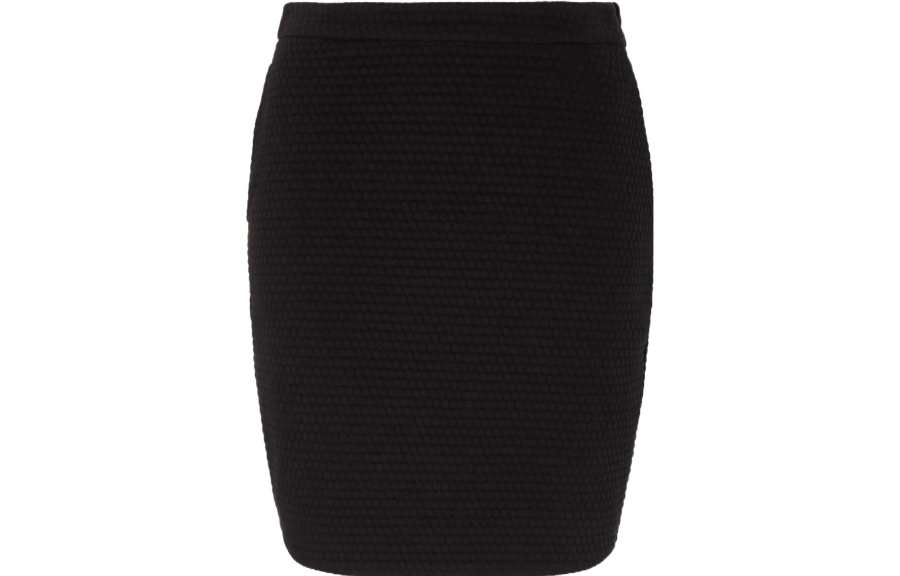 Emporio Armani elasticated-waist textured skirt