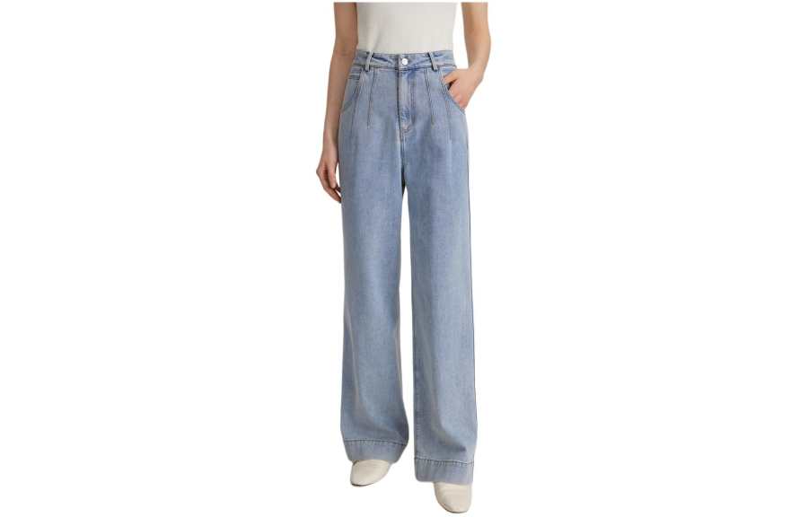 ELLE Jeans Women's Blue Moderate Wide Leg Pants