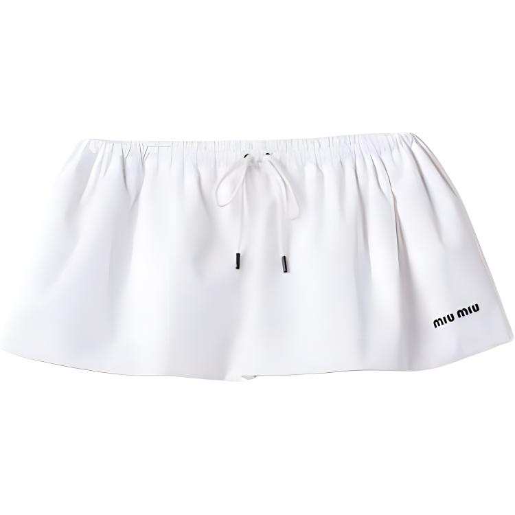 MIU MIU SS24 Casual Short Skirts Women's White