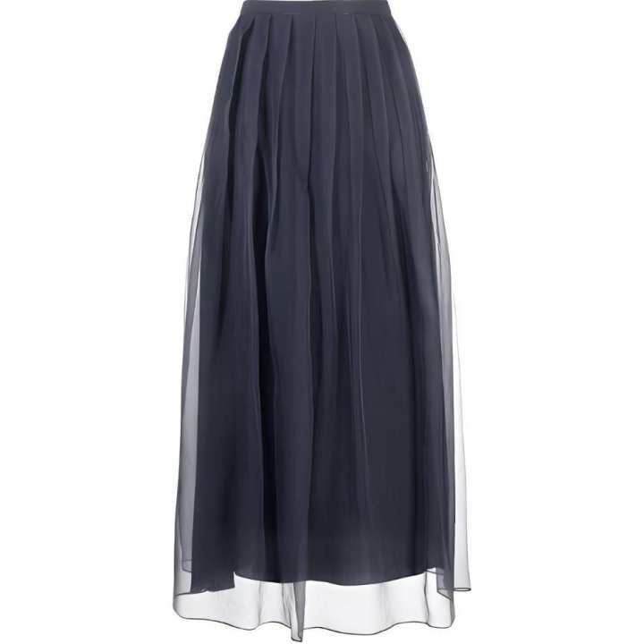 Brunello Cucinelli Brunello Cucinelli Casual Long Skirt Women's Dark Blue
