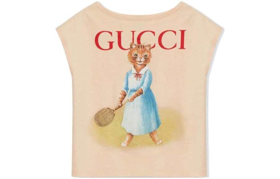 GUCCI T Shirt Light Orange Kids'