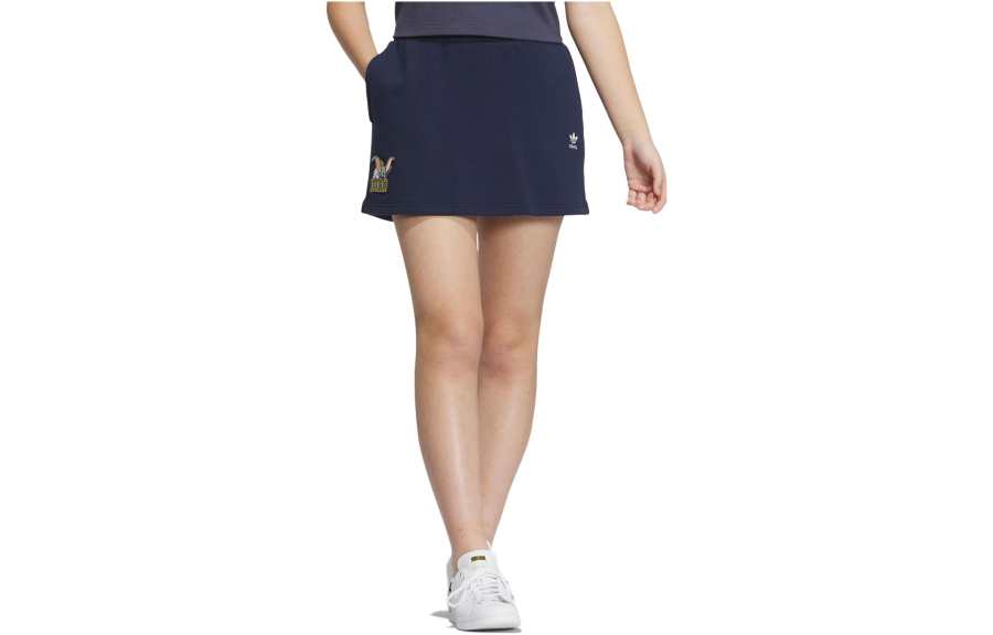 Adidas Originals x Disney DUMBO SPORTSWEAR Casual Short Skirts Women's College Navy