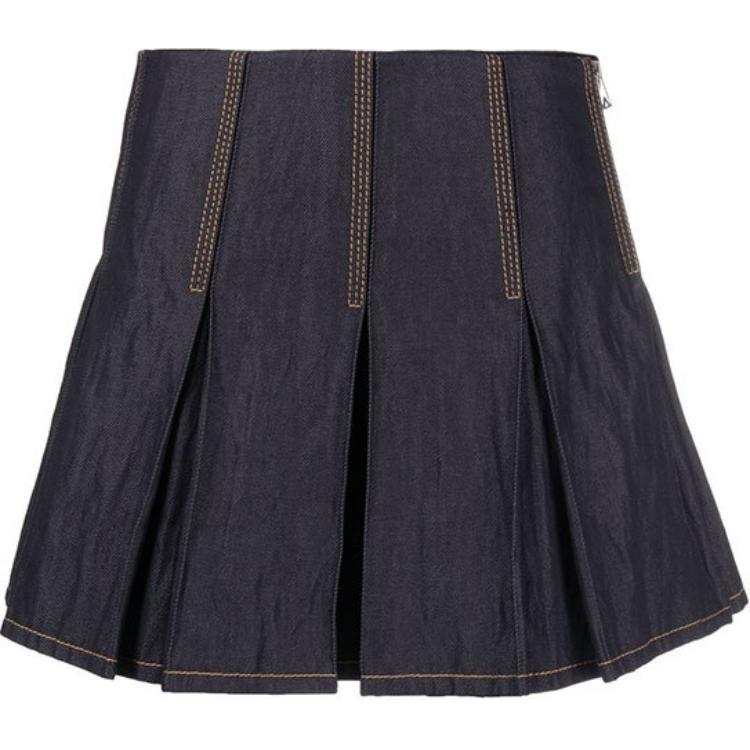Bottega Veneta Pleated Mini Skirt