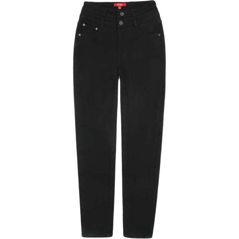 GUESS Jeans Women's Black Moderate Slim Fit Pants