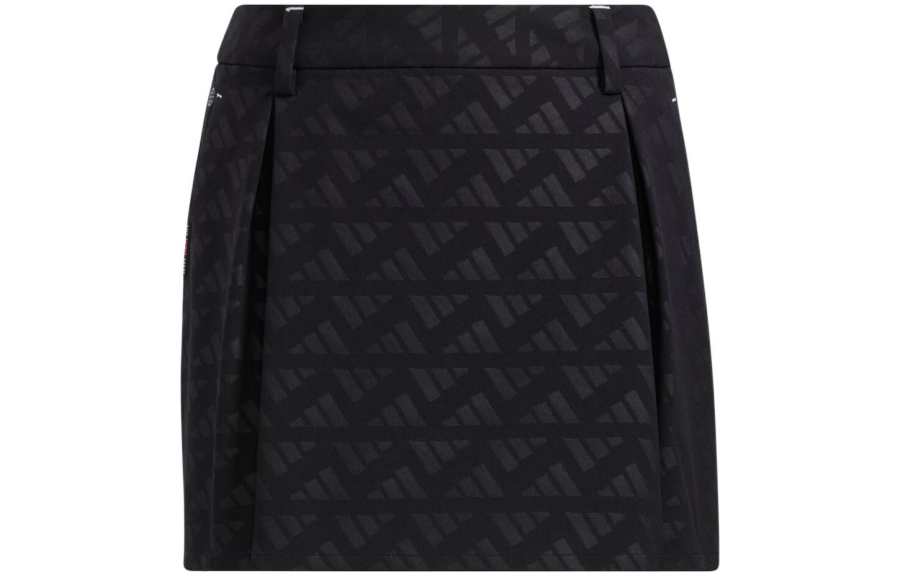 Adidas Adidas Casual Short Skirts Women's Black Moderate Short Skirt