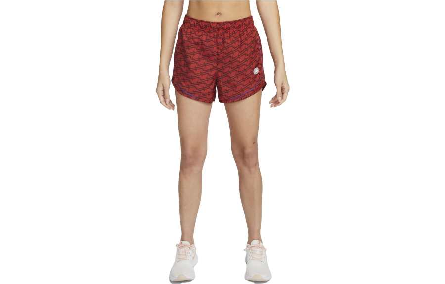 Nike Nike Sports Shorts Women's Burgundy Moderate Knitted Shorts