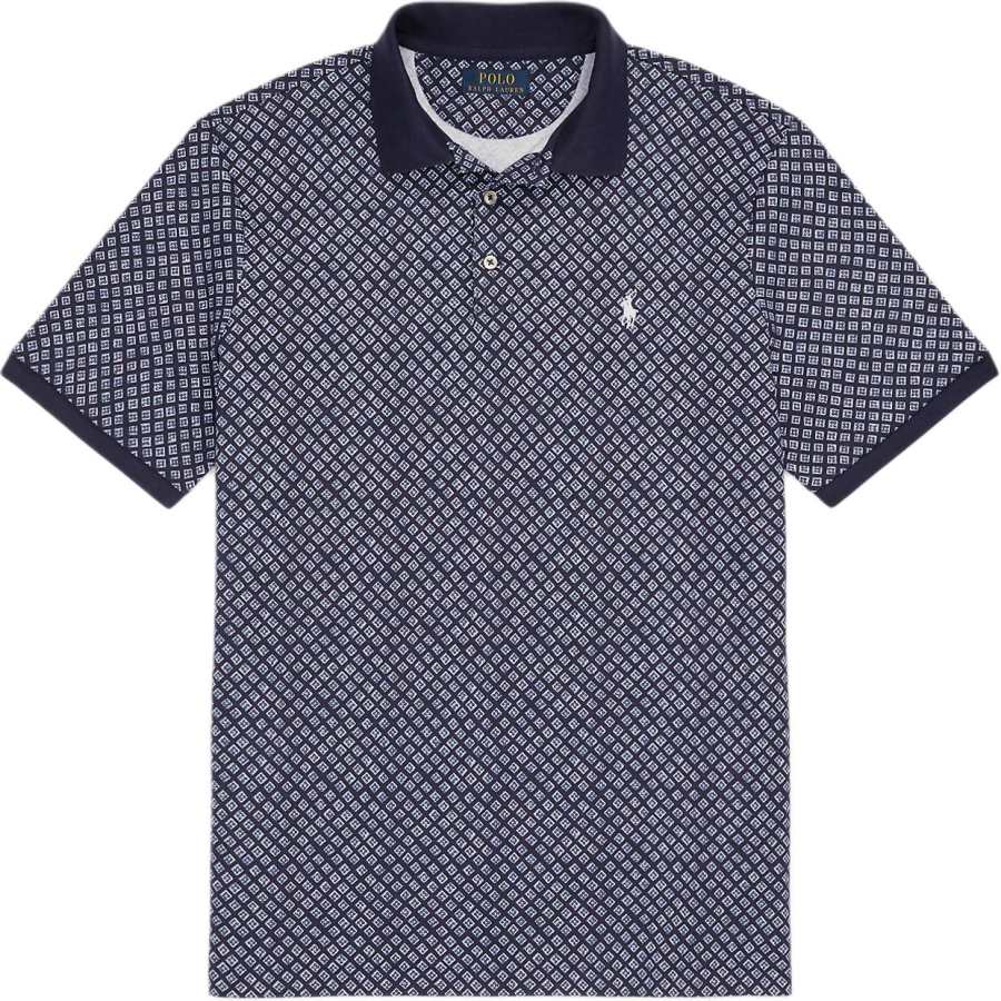 Polo Ralph Lauren Polo Shirt Custom Slim Fit Men's Marine Blue