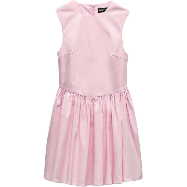ZARA Sleeveless Dress Women's Pink