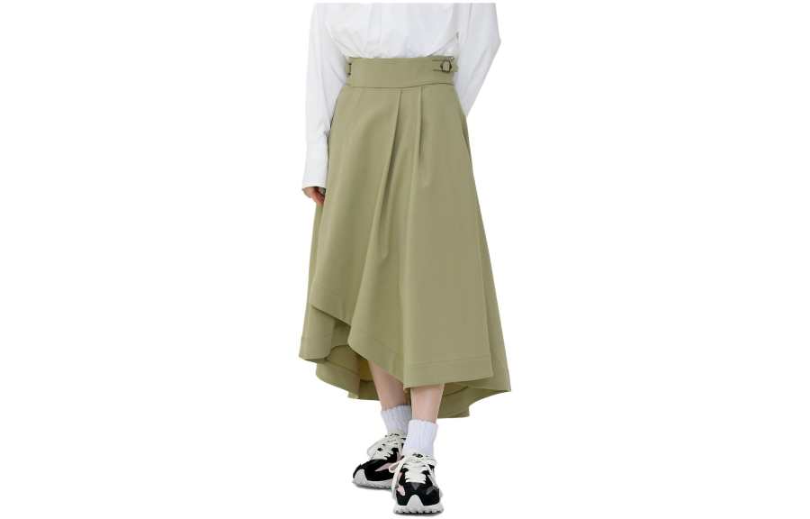 New Balance New Balance Casual Long Skirts Women's Green Moderate Mid Length Other