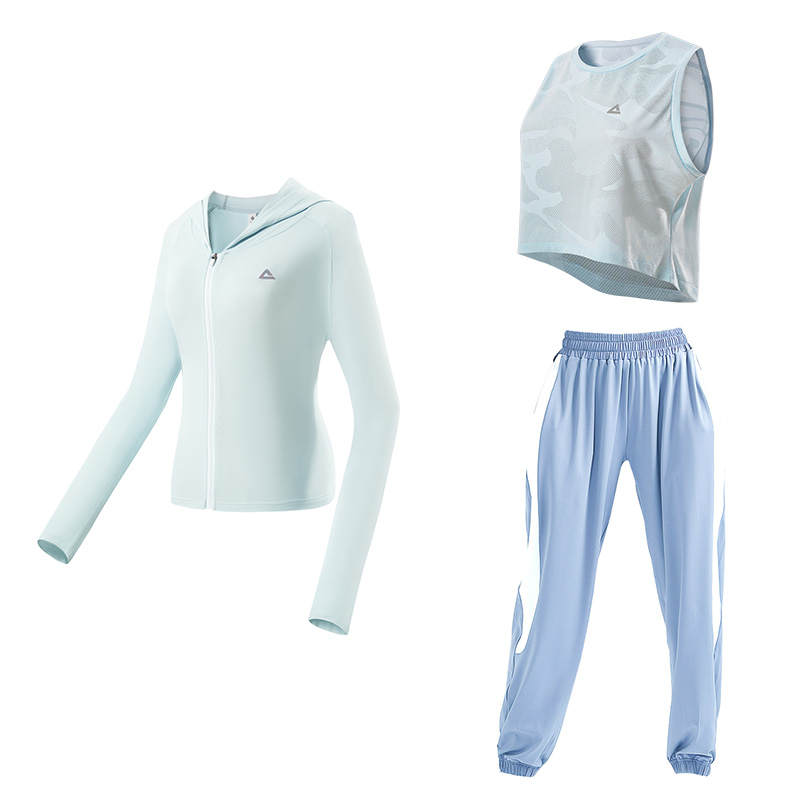PEAK Fitness Sets Women's Crew Neck Thin
