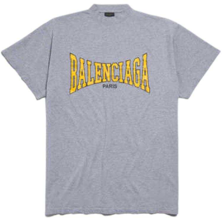 Balenciaga Paris Logo Printed Oversized T Shirt