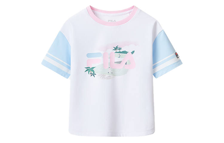 FILA KIDS T Shirt Jade White Kids'
