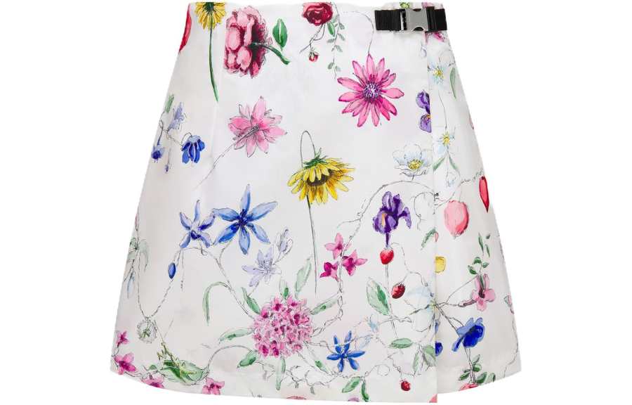 DIOR Casual Short Skirts Women's White Moderate Short Other