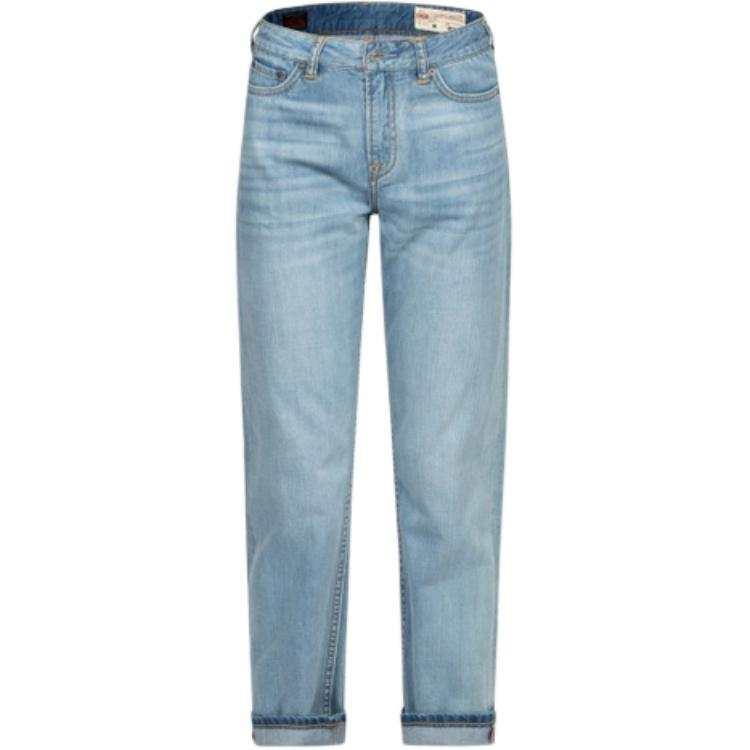 EVISU Jeans Women's Denim Blue Moderate Straight Fit Pants