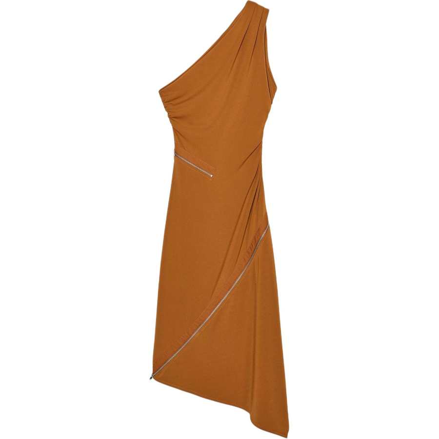 ZARA Sleeveless Dress Women's Orange