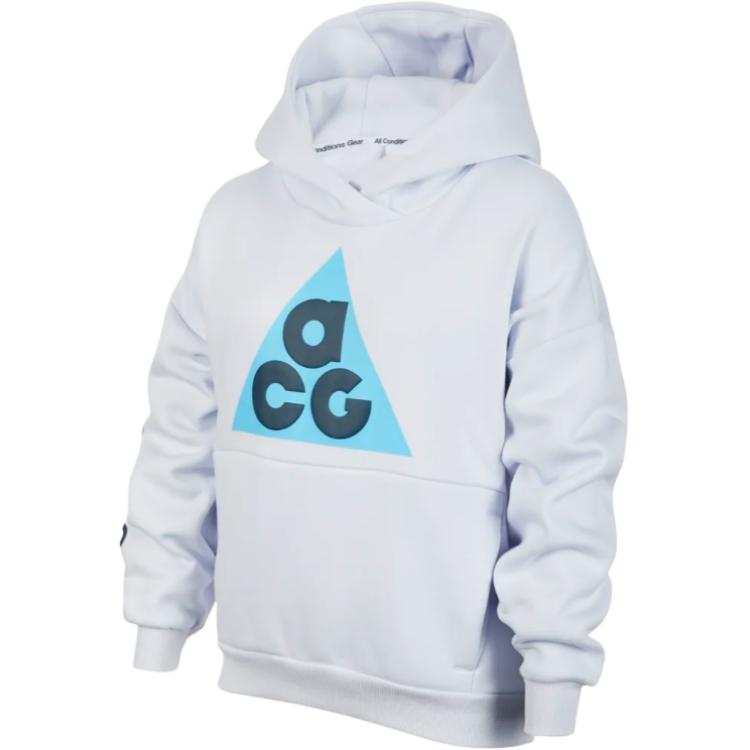 Nike Nike Sweatshirt ACGIcon All Conditions Gear Collection, Hooded Fleece Lined Comfortable Soccer Gray Teenagers