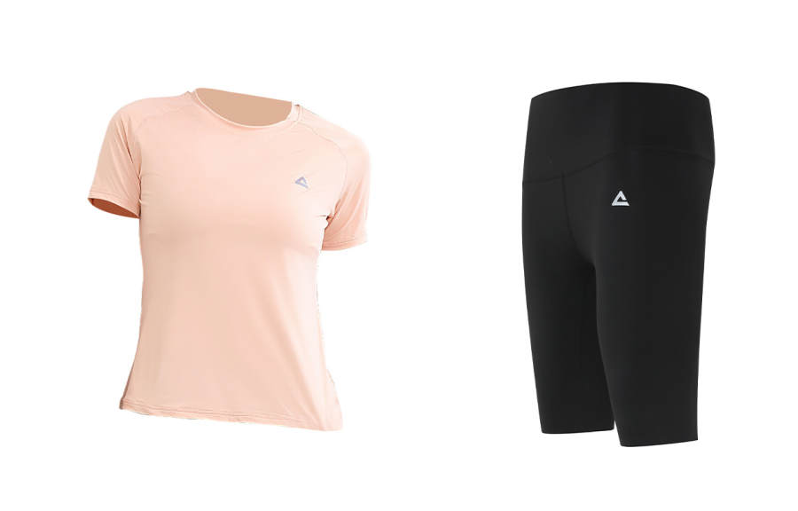 PEAK Fitness Sets Women's Crew Neck Thin