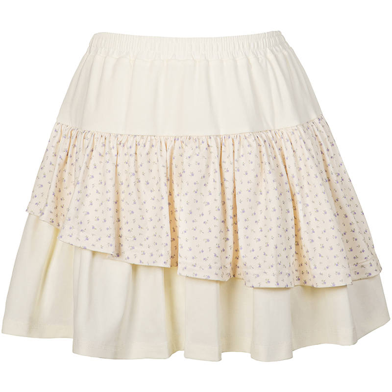 Umoumo NTOT Casual Short Skirts Women's Light Yellow