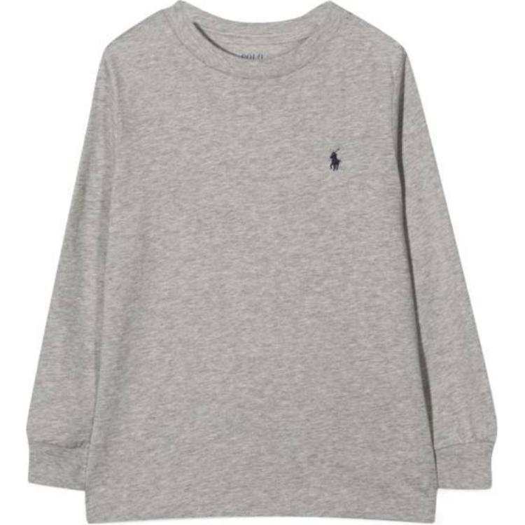 Polo Ralph Lauren T Shirt FW22 Gray Kids'