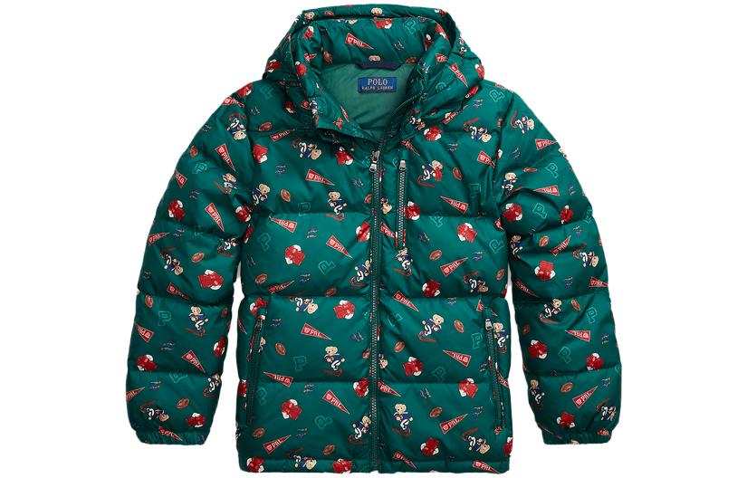 Polo Ralph Lauren Down Jacket FW23 Green Kids'