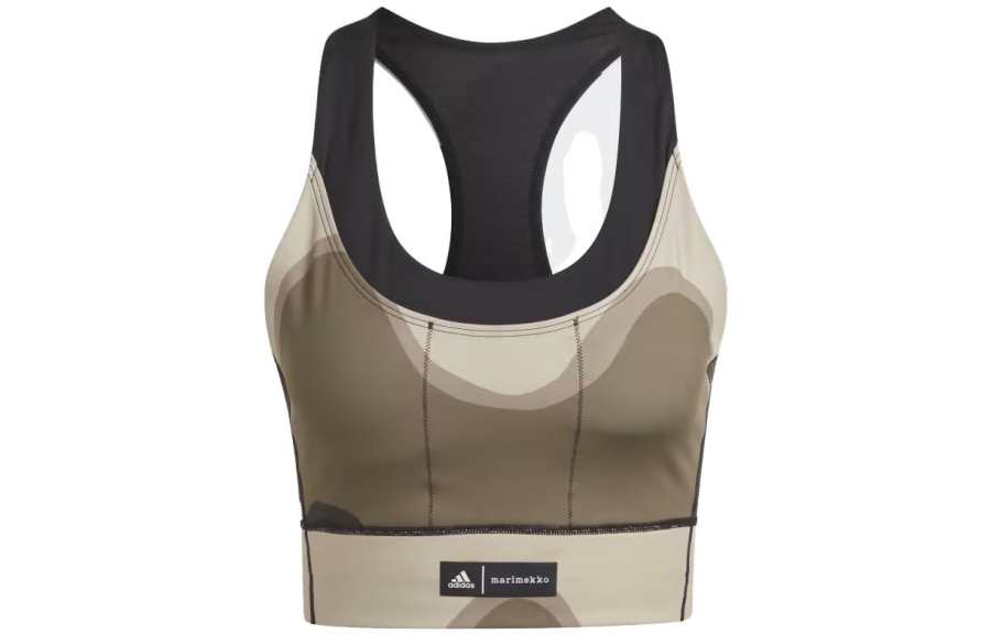 Adidas Adidas x Marimekko Running Pocket Bra Sports Underwear Women's Beige