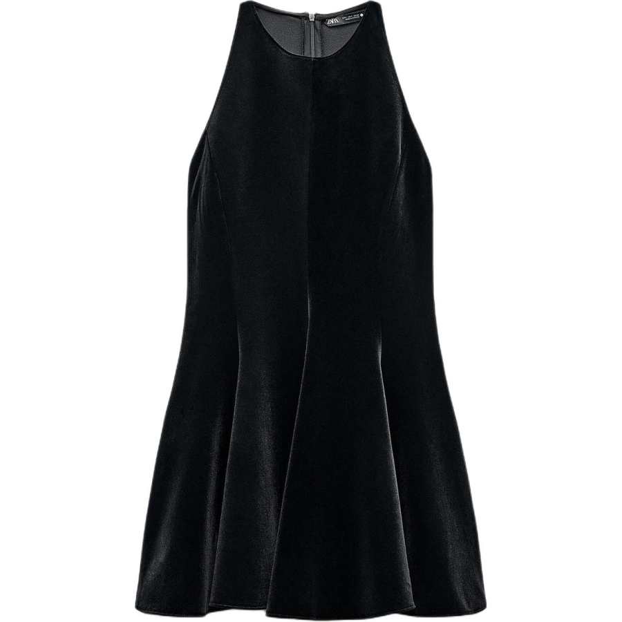 ZARA ZW Sleeveless Dress Women's Black