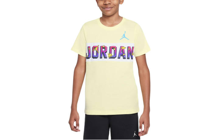 Jordan Jordan T Shirt Light Lemon Yellow Green Kids'