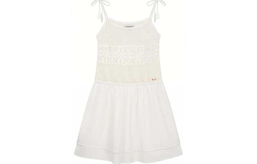 Teenie Weenie Slip Dress Women's Ivory White