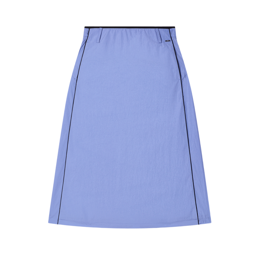 FILA Casual Long Skirt Women's Blue Star Flower Blue