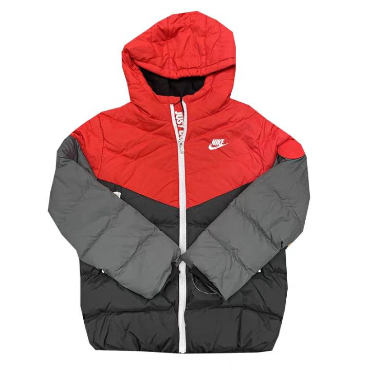 Nike Nike Padded Jacket Red Gray Multicolor Teenagers