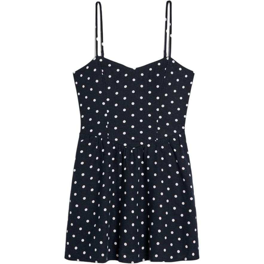 Hollister/ Hollister Slip Dress Women's Marine Blue Dot