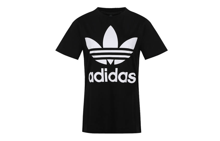 Adidas Originals TREFOIL TEE T Shirt Black Kids'