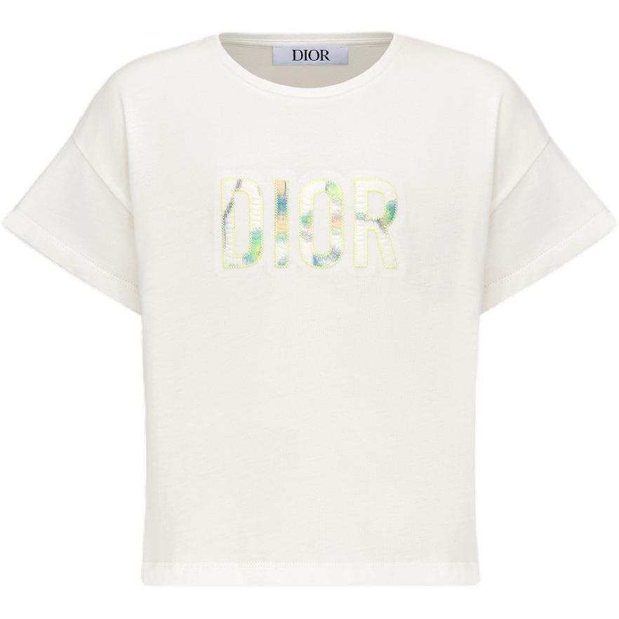 DIOR DIOR Kids T Shirts Crew Neck Moderate