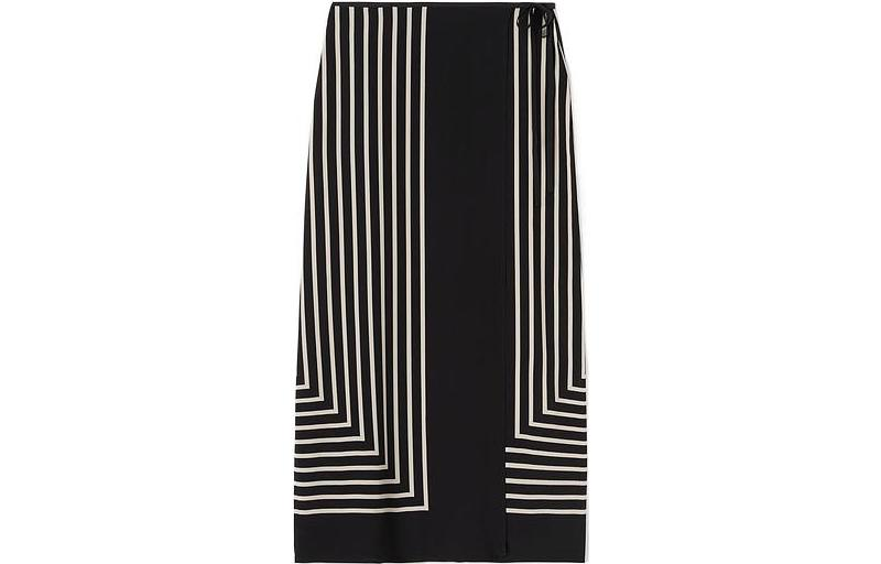 TOTEME Casual Long Skirts Women's Black Moderate Long A Line Skirt