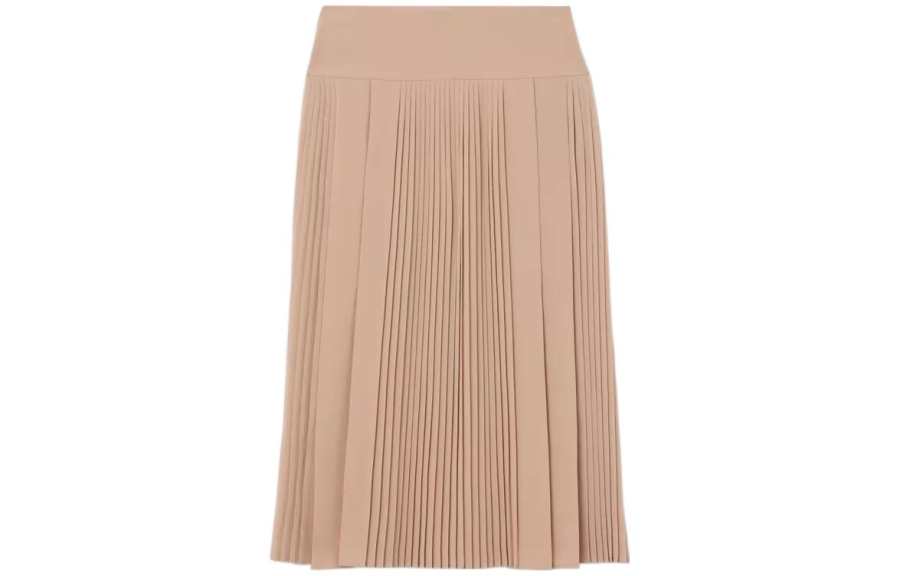 Burberry FW22 Casual Long Skirt Women's Khaki