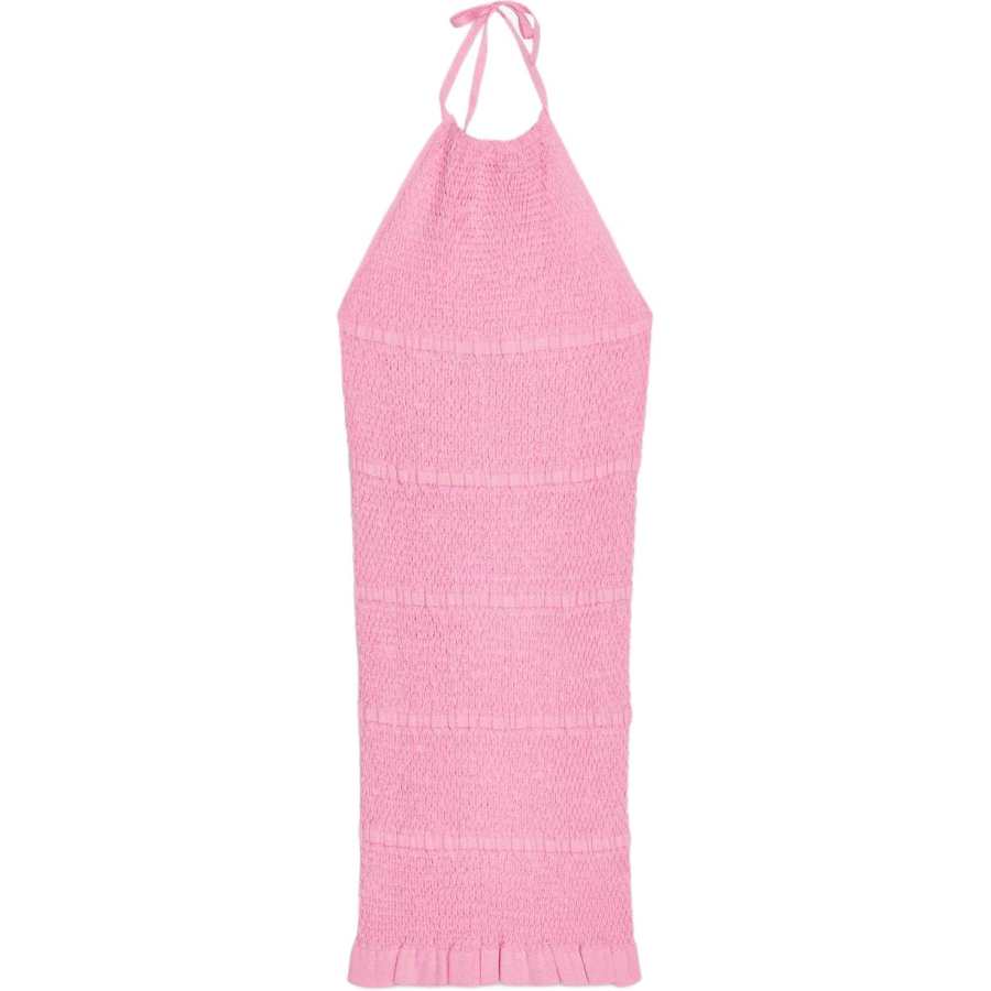 ZARA Slip Dresses Women's Pink Halter Moderate Short