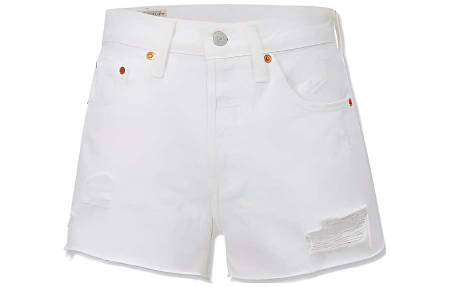 Levis Denim Shorts Women's White
