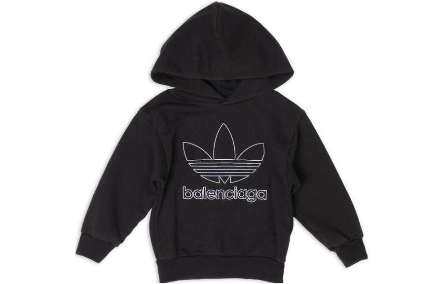 Balenciaga x Adidas Originals Sweatshirt Regular Fit Black Kids'