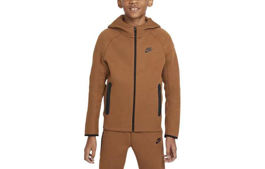 Nike Nike Jackets & Coats Kids' Apparel Full Zip Hoodie Tan Kids'
