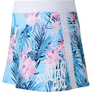 CORALIAN Casual Short Skirts Women's Light Blue