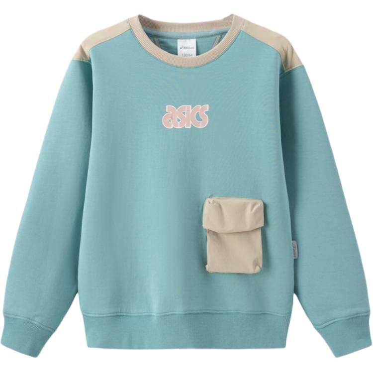 ASICS Sweatshirt Japanese Trendy Green Teenagers