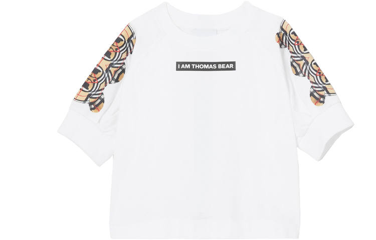 Burberry Kids T Shirts Crew Neck Moderate