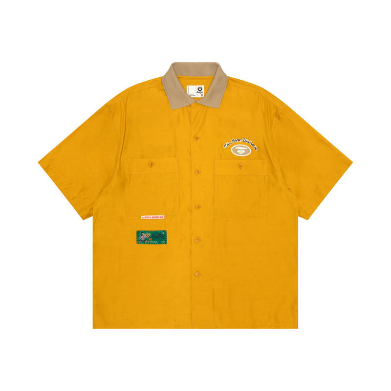 Aape Aape logo-appliqué short-sleeve shirt