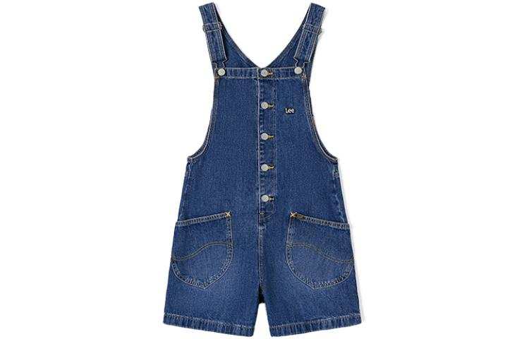 Lee Denim Shorts Women's Dodger Blue Moderate Overalls