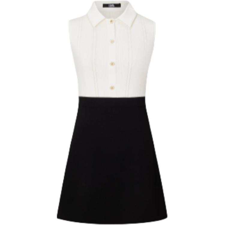 KARL LAGERFELD / Karl Lagerfeld Jeans Sleeveless Dress Women's Black White